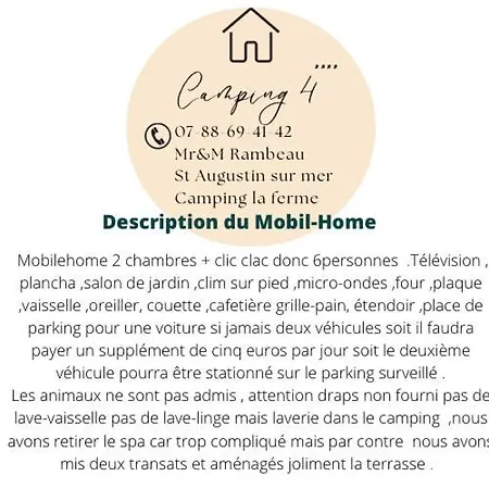 Hotell Mobil-home  « le Voyageur » Camping ****